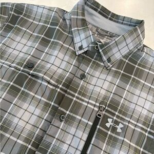 Under Armour Men’s XL HeatGear Fishing Button-Down Performance Shirt Loose
